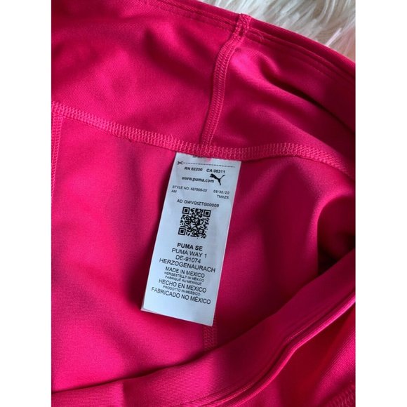 Women’s active Shorts Size XL Puma attitude Glowing Pink White - Picture 11 of 11